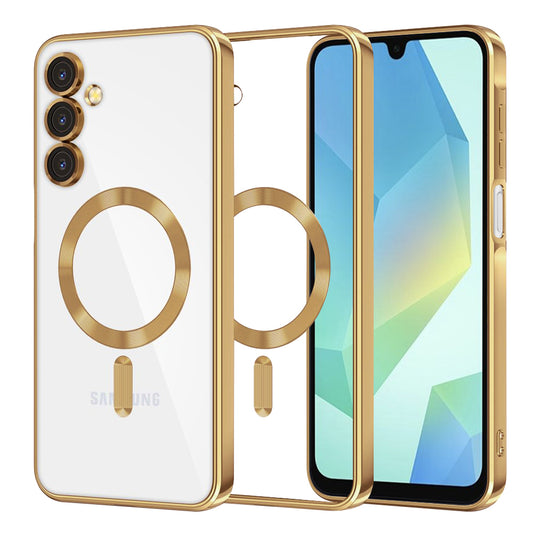 MagSafe-Hülle für Samsung Galaxy A16 5G A166 / A16 4G A165, Techsuit, Luxury Crystal, Gold