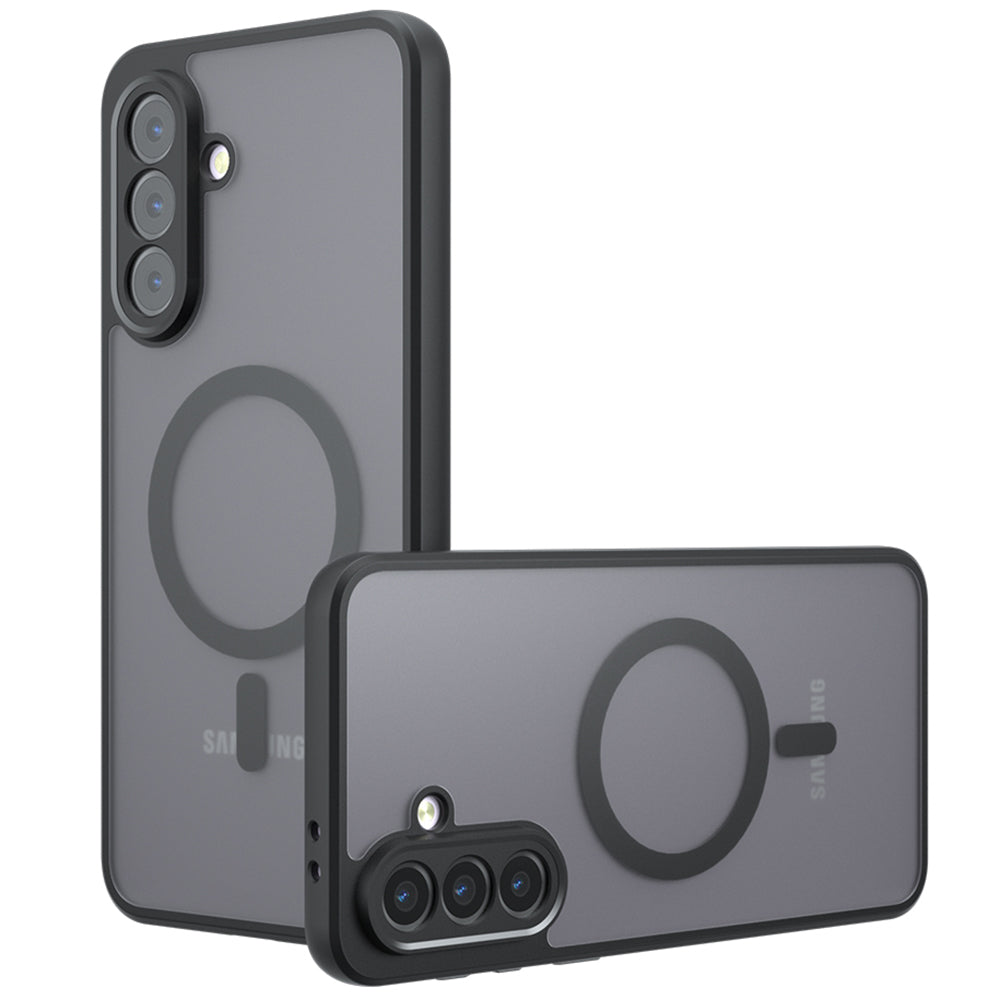Coque MagSafe pour Samsung Galaxy A16 5G A166 / A16 4G A165, Techsuit, PureFrost, Noir Satiné