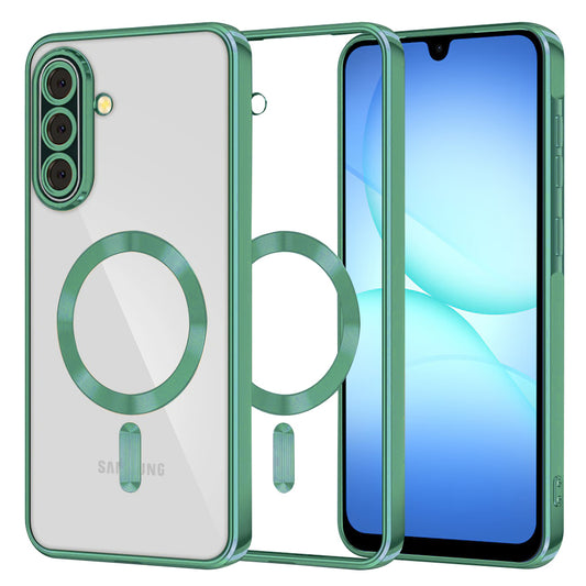 Coque MagSafe pour Samsung Galaxy A17 4G / A17 5G, Techsuit, Luxury Crystal, Vert Clair