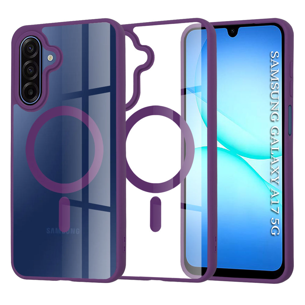 Coque MagSafe pour Samsung Galaxy A17 4G / A17 5G, Techsuit, Pro, Violet