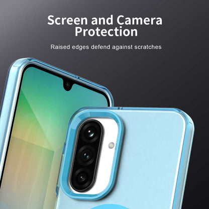 Coque MagSafe pour Samsung Galaxy A17 5G, Techsuit, CandyCase, Bleue