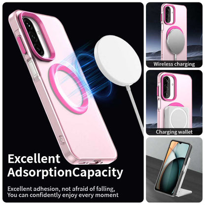 Coque MagSafe pour Samsung Galaxy A17 5G, Techsuit, CandyCase, Rose