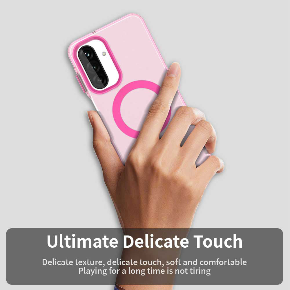 Coque MagSafe pour Samsung Galaxy A17 5G, Techsuit, CandyCase, Rose