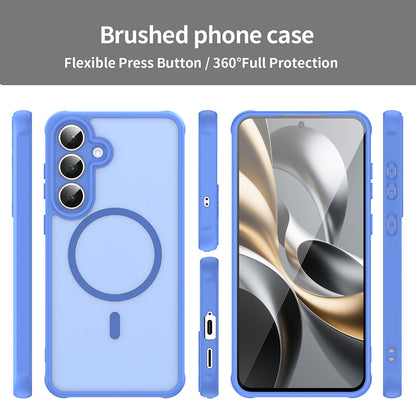 Coque MagSafe pour Samsung Galaxy A17 5G, Techsuit, HaloFrost II, Bleue