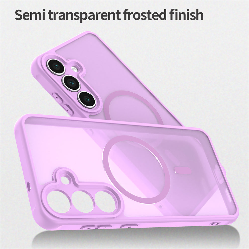 Coque MagSafe pour Samsung Galaxy A17 5G, Techsuit, HaloFrost II, Rose
