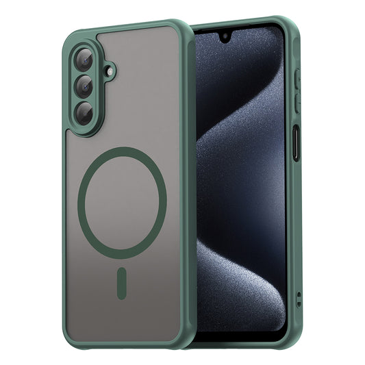 Coque MagSafe pour Samsung Galaxy A17 5G, Techsuit, HaloFrost II, Vert