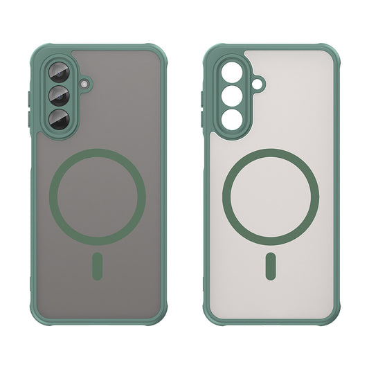 Coque MagSafe pour Samsung Galaxy A17 5G, Techsuit, HaloFrost II, Vert