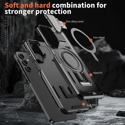 Coque MagSafe pour Samsung Galaxy A25 A256, Techsuit, CamVault, Noire