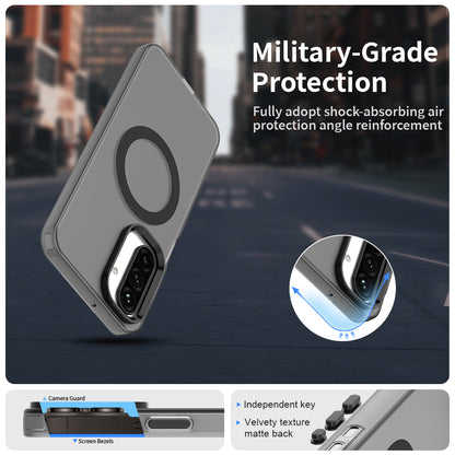 MagSafe-Hülle für Samsung Galaxy A26 A266, Techsuit, CandyCase, Schwarz
