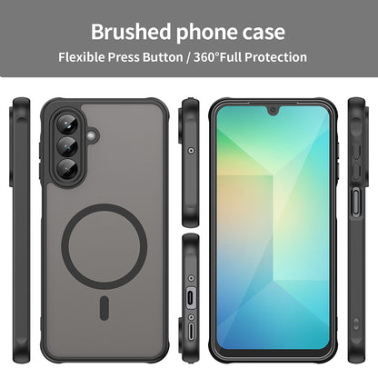 MagSafe-Hülle für Samsung Galaxy A26 A266, Techsuit, HaloFrost II, Schwarz