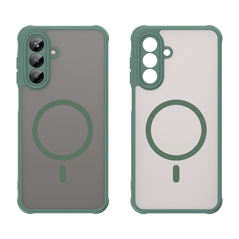 MagSafe-Hülle für Samsung Galaxy A26 A266, Techsuit, HaloFrost II, Grün