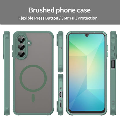MagSafe-Hülle für Samsung Galaxy A26 A266, Techsuit, HaloFrost II, Grün