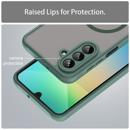 MagSafe-Hülle für Samsung Galaxy A26 A266, Techsuit, HaloFrost II, Grün