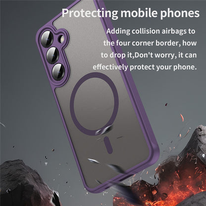 Coque MagSafe pour Samsung Galaxy A27 5G, Techsuit, HaloFrost II, Violet