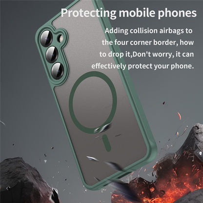 Coque MagSafe pour Samsung Galaxy A27 5G, Techsuit, HaloFrost II, Vert