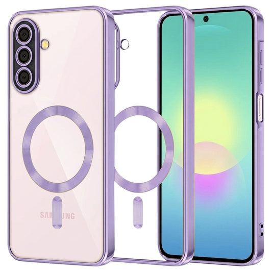 MagSafe-Hülle für Samsung Galaxy A27 5G, Techsuit, Luxury Crystal, Hellviolett