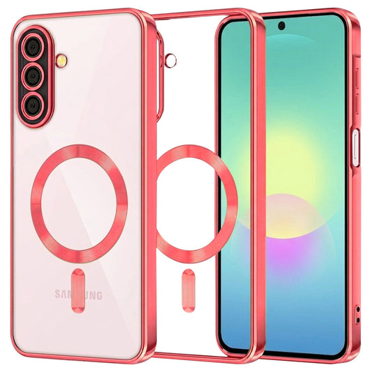 MagSafe-Hülle für Samsung Galaxy A27 5G, Techsuit, Luxury Crystal, Rot