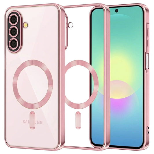 MagSafe-Hülle für Samsung Galaxy A27 5G, Techsuit, Luxury Crystal, Rosa