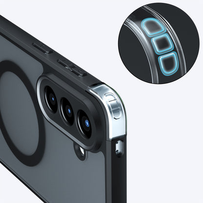 Coque MagSafe pour Samsung Galaxy A27 5G, Techsuit, PureFrost, Noir Satiné