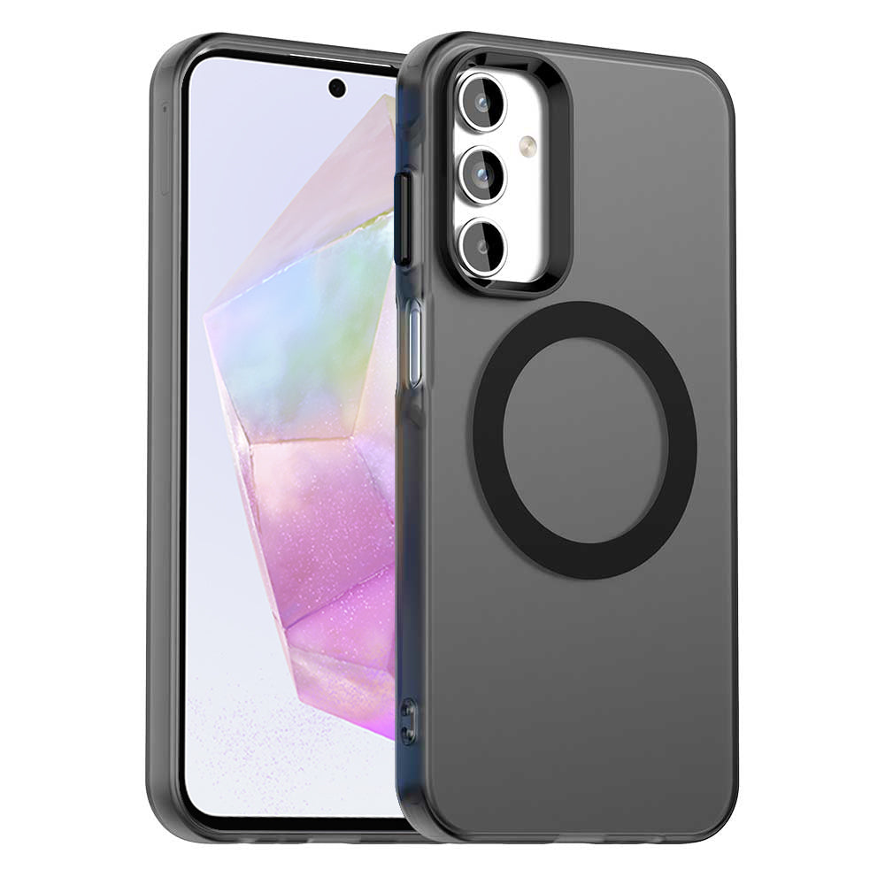 Coque MagSafe pour Samsung Galaxy A35 5G A356, Techsuit, CandyCase, Noire