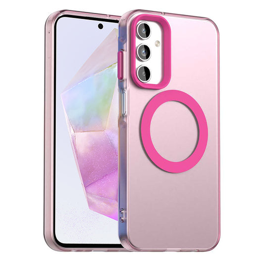 Coque MagSafe pour Samsung Galaxy A35 5G A356, Techsuit, CandyCase, Rose