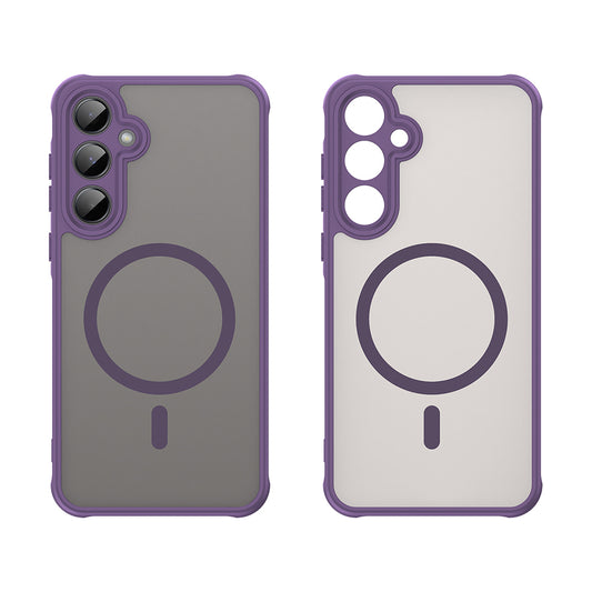 Coque MagSafe pour Samsung Galaxy A35 5G A356, Techsuit, HaloFrost II, Violet