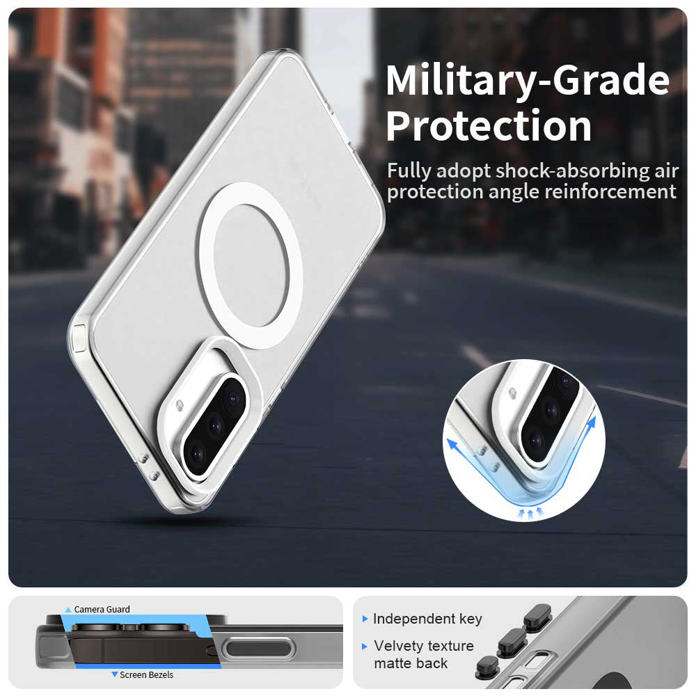MagSafe-Hülle für Samsung Galaxy A36 A366, Techsuit, CandyCase, Weiß