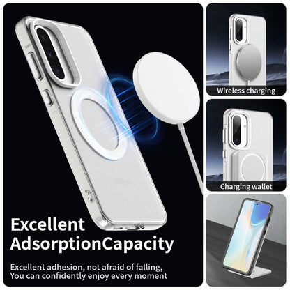 MagSafe-Hülle für Samsung Galaxy A36 A366, Techsuit, CandyCase, Weiß
