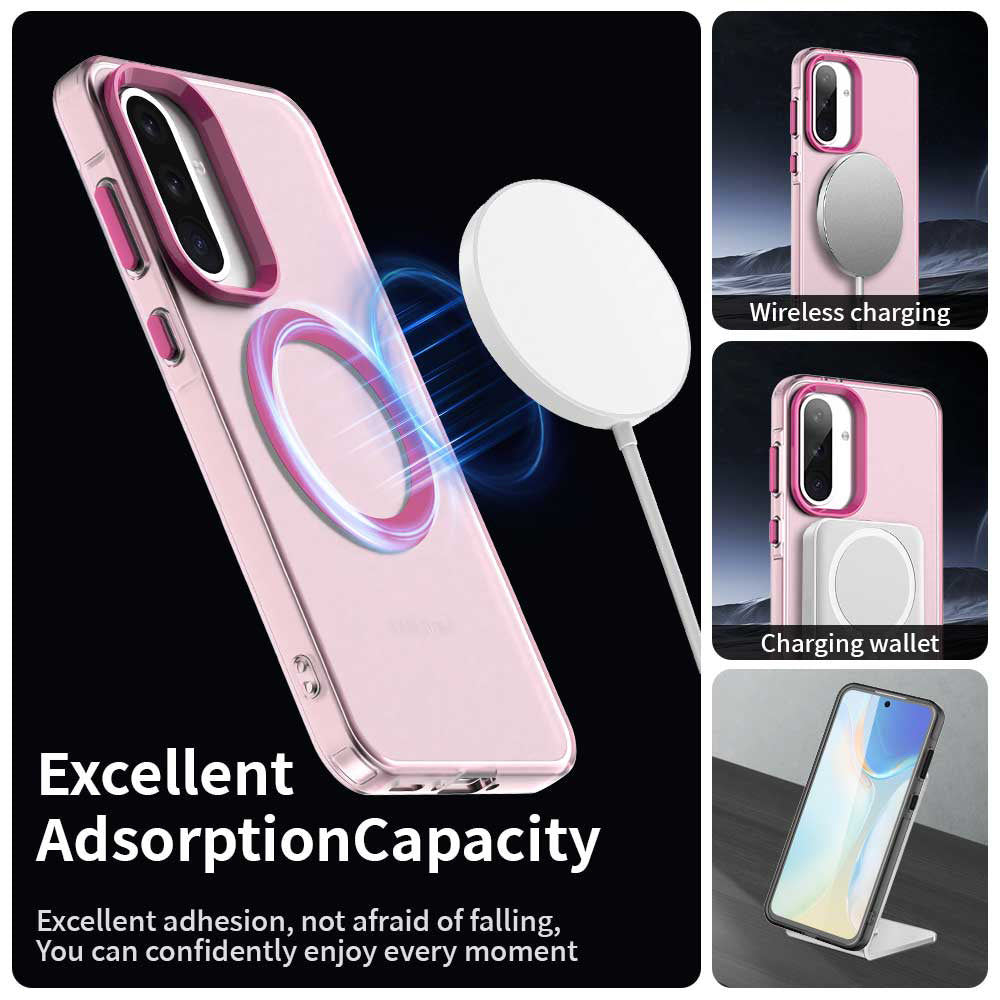 MagSafe-Hülle für Samsung Galaxy A36 A366, Techsuit, CandyCase, Rosa
