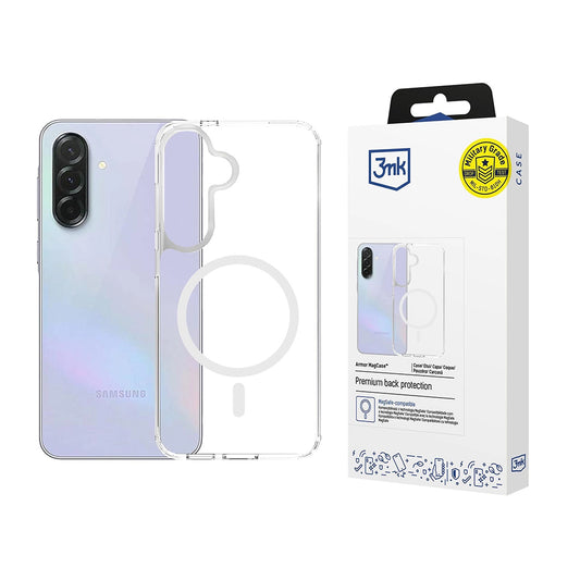 Étui MagSafe pour Samsung Galaxy A37 5G, 3MK, Armor MagCase, Transparent