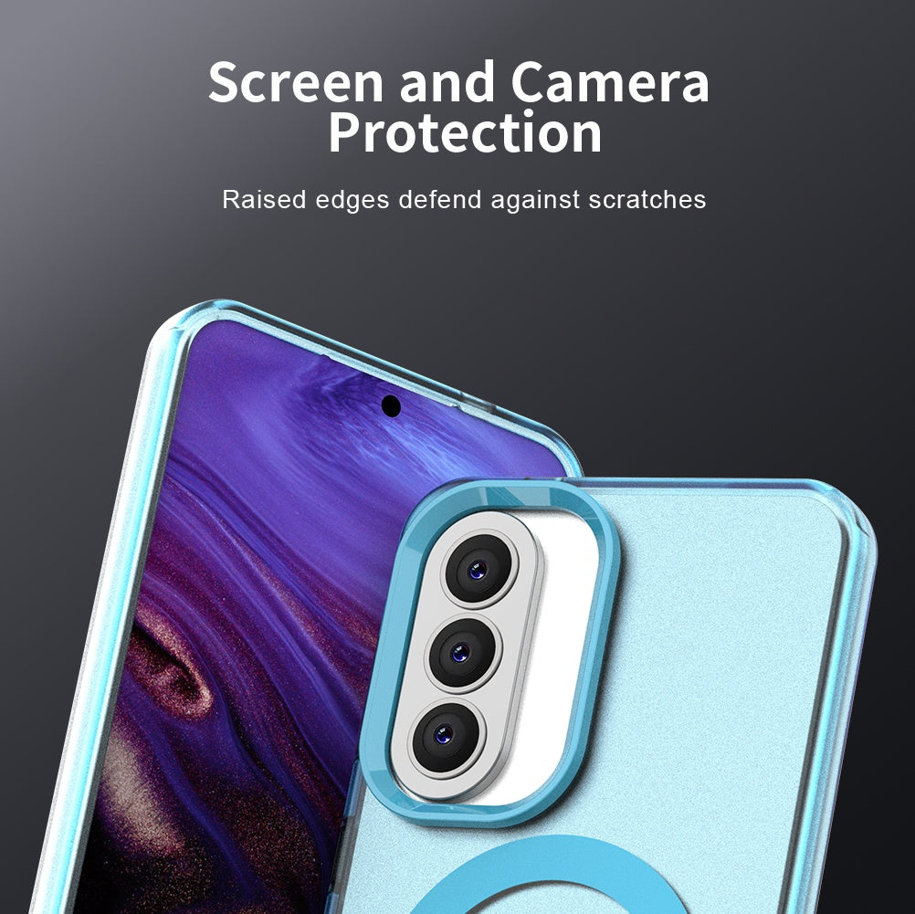 MagSafe Hülle für Samsung Galaxy A37 5G, Techsuit, CandyCase, Blau