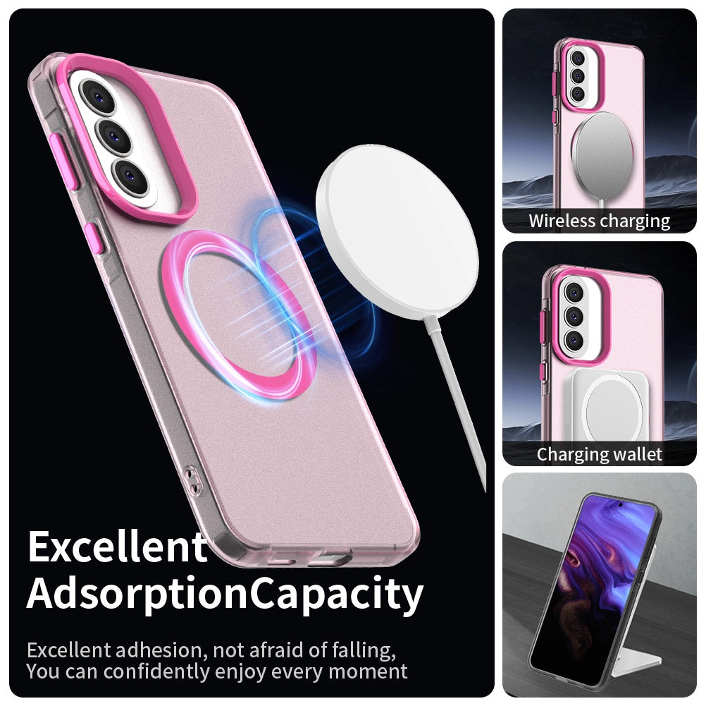 MagSafe Hülle für Samsung Galaxy A37 5G, Techsuit, CandyCase, Rosa