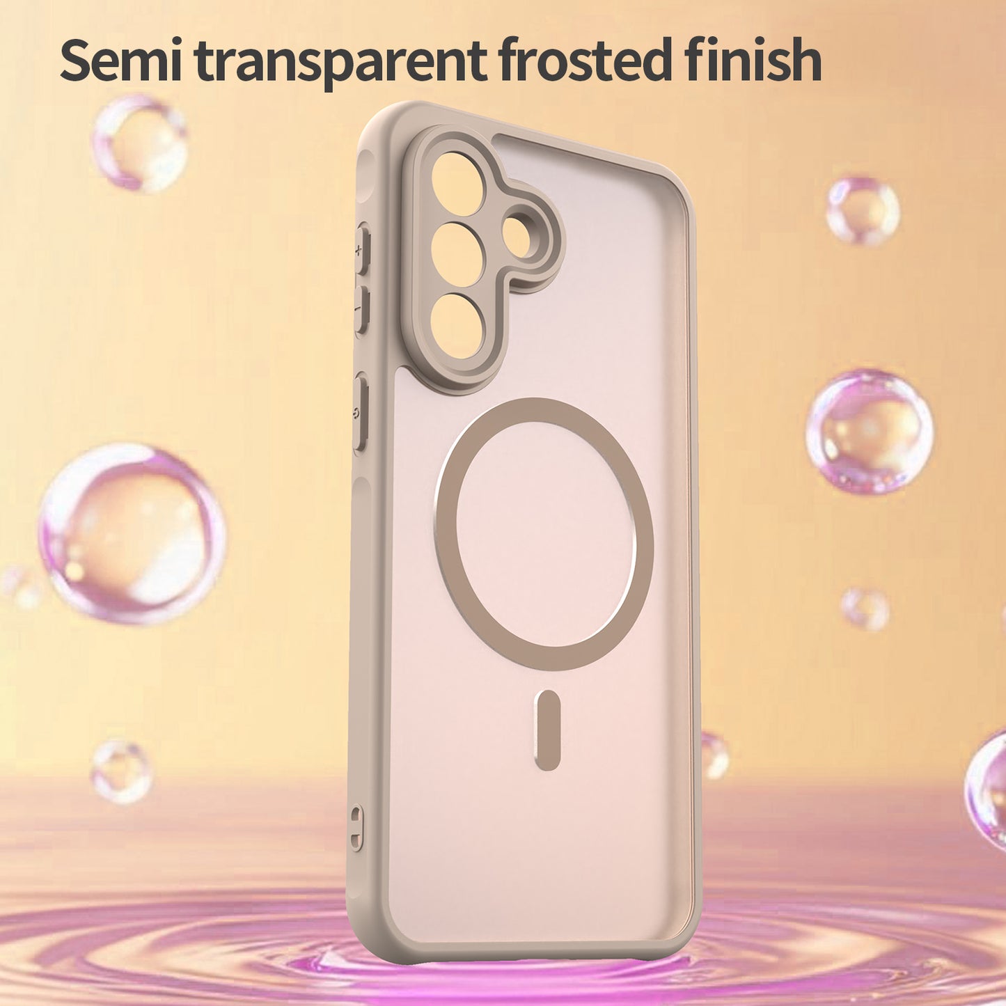 MagSafe Case for Samsung Galaxy A37 5G, Techsuit, HaloFrost II, Gold