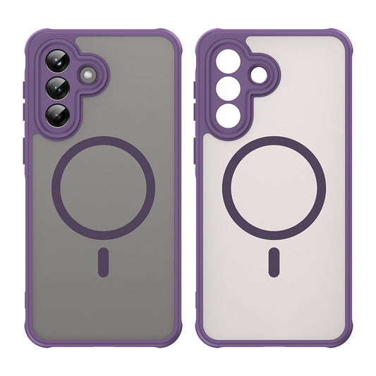 Coque MagSafe pour Samsung Galaxy A37 5G, Techsuit, HaloFrost II, Mauve