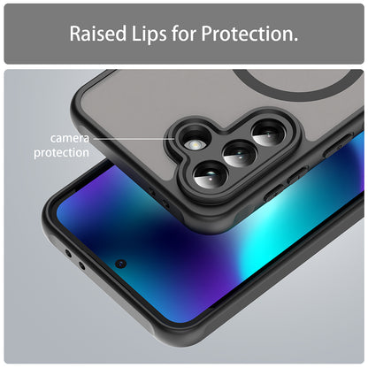 MagSafe Hülle für Samsung Galaxy A37 5G, Techsuit, HaloFrost II, Schwarz