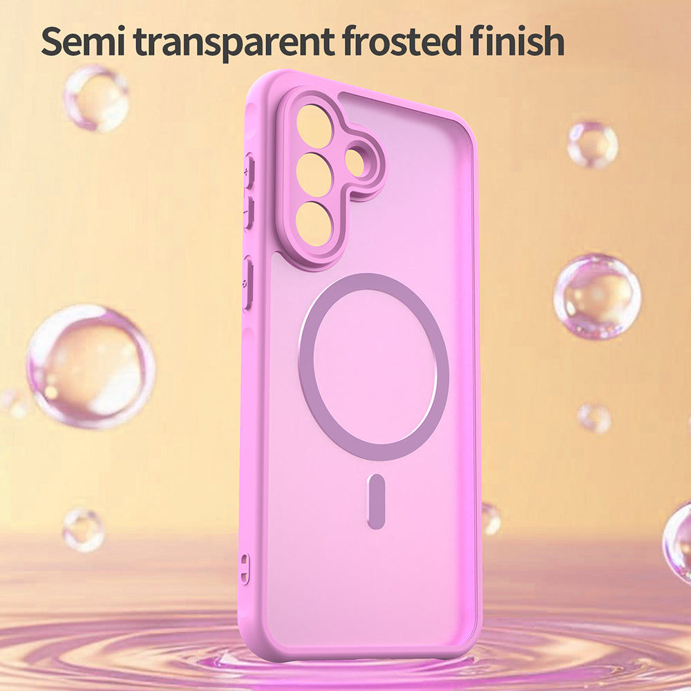 MagSafe Hülle für Samsung Galaxy A37 5G, Techsuit, HaloFrost II, Rosa