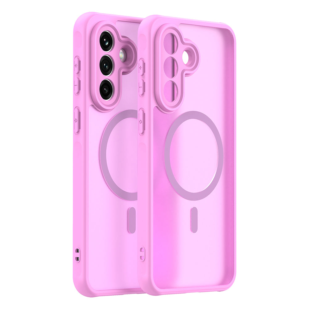MagSafe Hülle für Samsung Galaxy A37 5G, Techsuit, HaloFrost II, Rosa