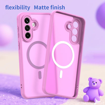 MagSafe Hülle für Samsung Galaxy A37 5G, Techsuit, HaloFrost II, Rosa