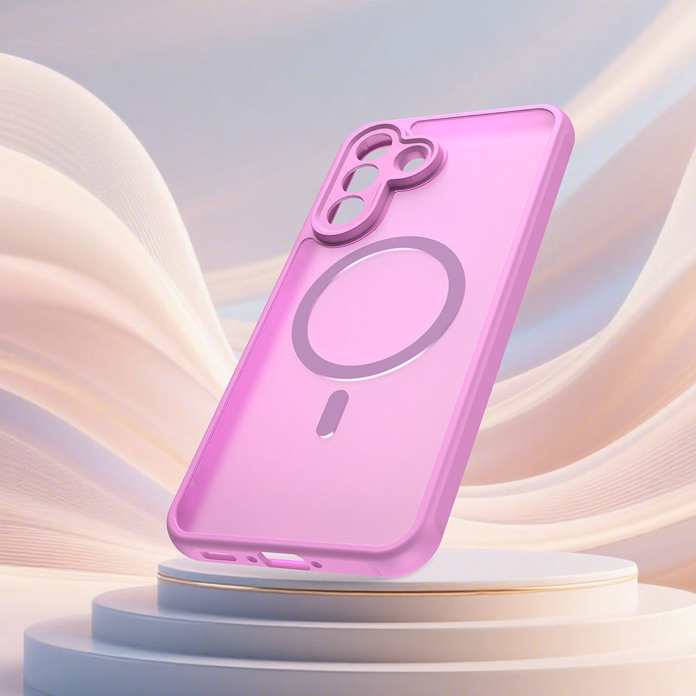MagSafe Hülle für Samsung Galaxy A37 5G, Techsuit, HaloFrost II, Rosa