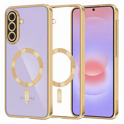 MagSafe Case for Samsung Galaxy A37 5G, Techsuit, Luxury Crystal, Gold