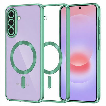 MagSafe-Hülle für Samsung Galaxy A37 5G, Techsuit, Luxury Crystal, Hellgrün