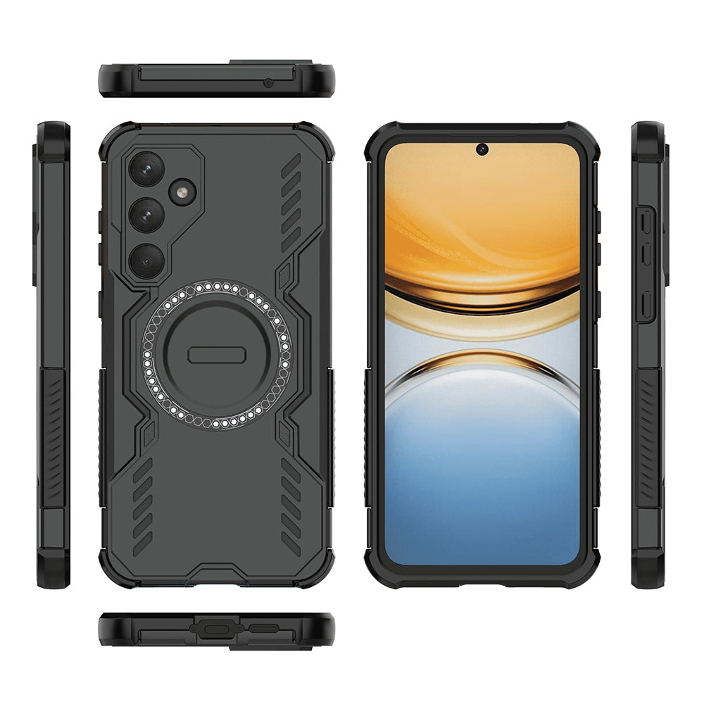 MagSafe Case for Samsung Galaxy A55 5G A556, Techsuit, ArmorMag, Black