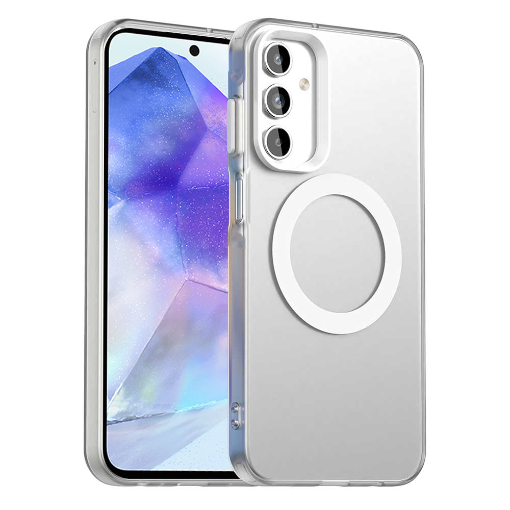 MagSafe Case for Samsung Galaxy A55 5G A556, Techsuit, CandyCase, White