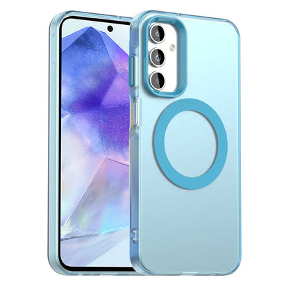 MagSafe Case for Samsung Galaxy A55 5G A556, Techsuit, CandyCase, Blue