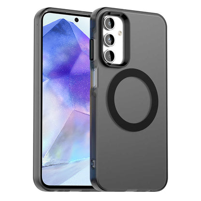 Coque MagSafe pour Samsung Galaxy A55 5G A556, Techsuit, CandyCase, Noire