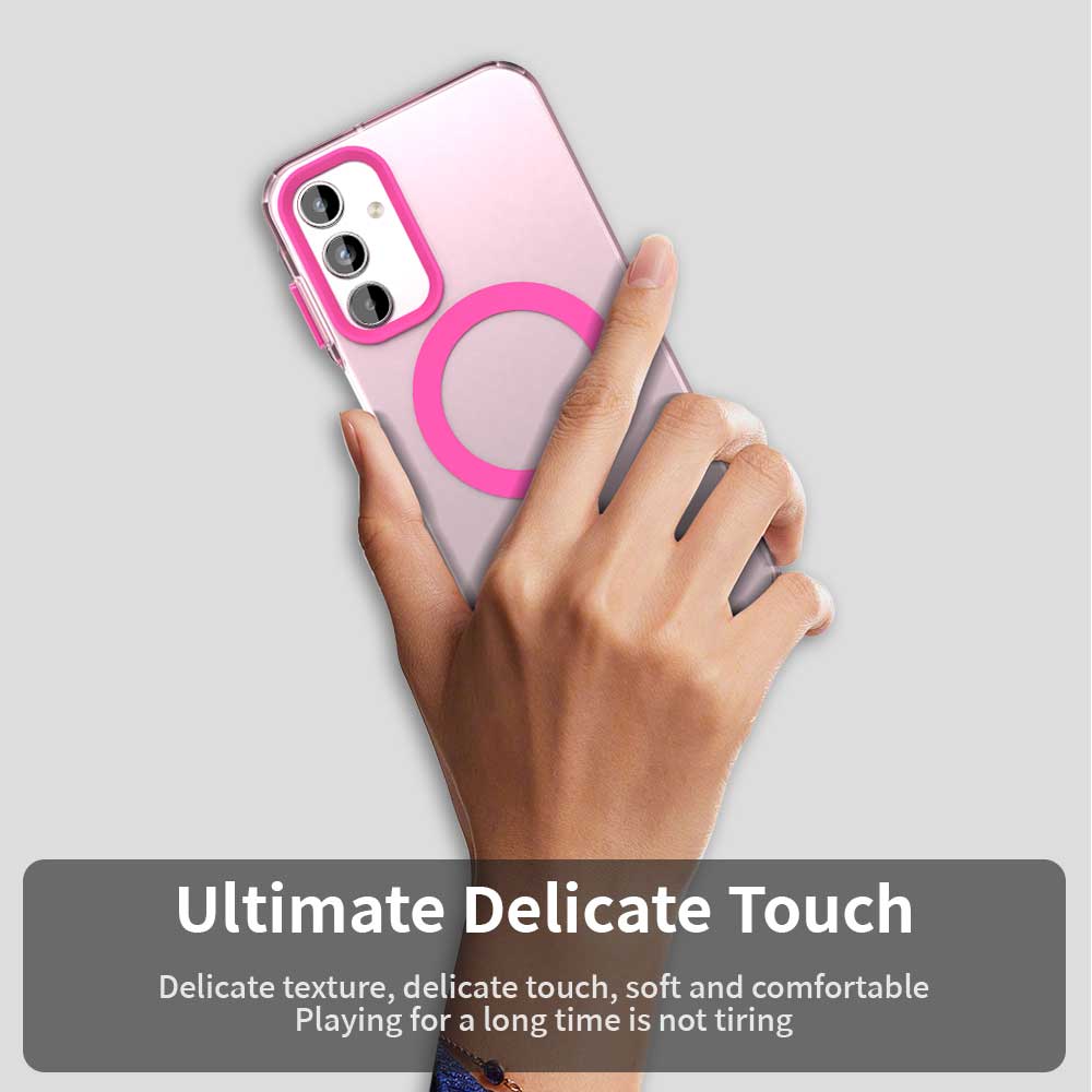 MagSafe Case for Samsung Galaxy A55 5G A556, Techsuit, CandyCase, Pink