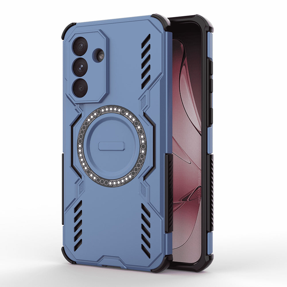 MagSafe-Hülle für Samsung Galaxy A56 A566, Techsuit, ArmorMag, Blau