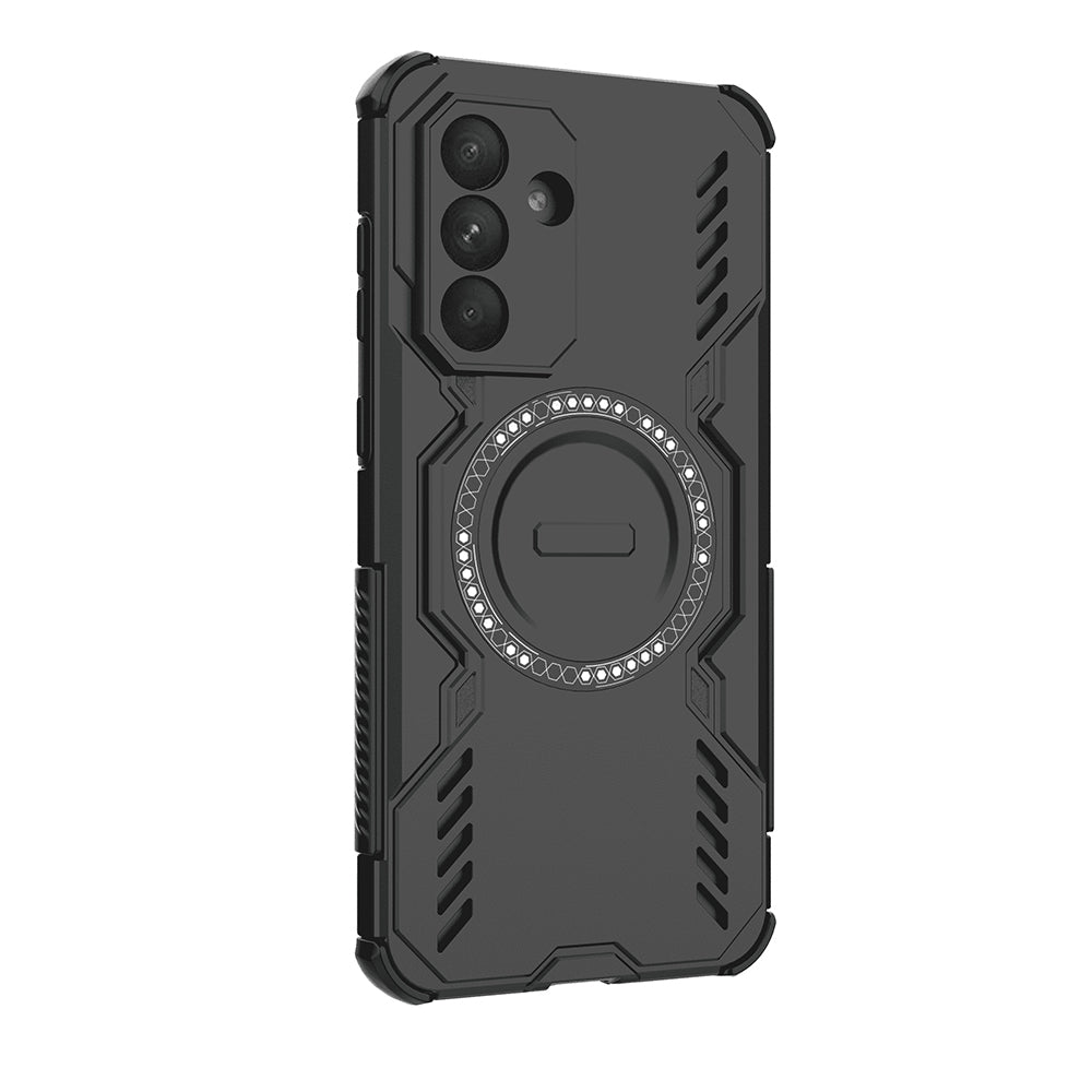 MagSafe-Hülle für Samsung Galaxy A56 A566, Techsuit, ArmorMag, Schwarz
