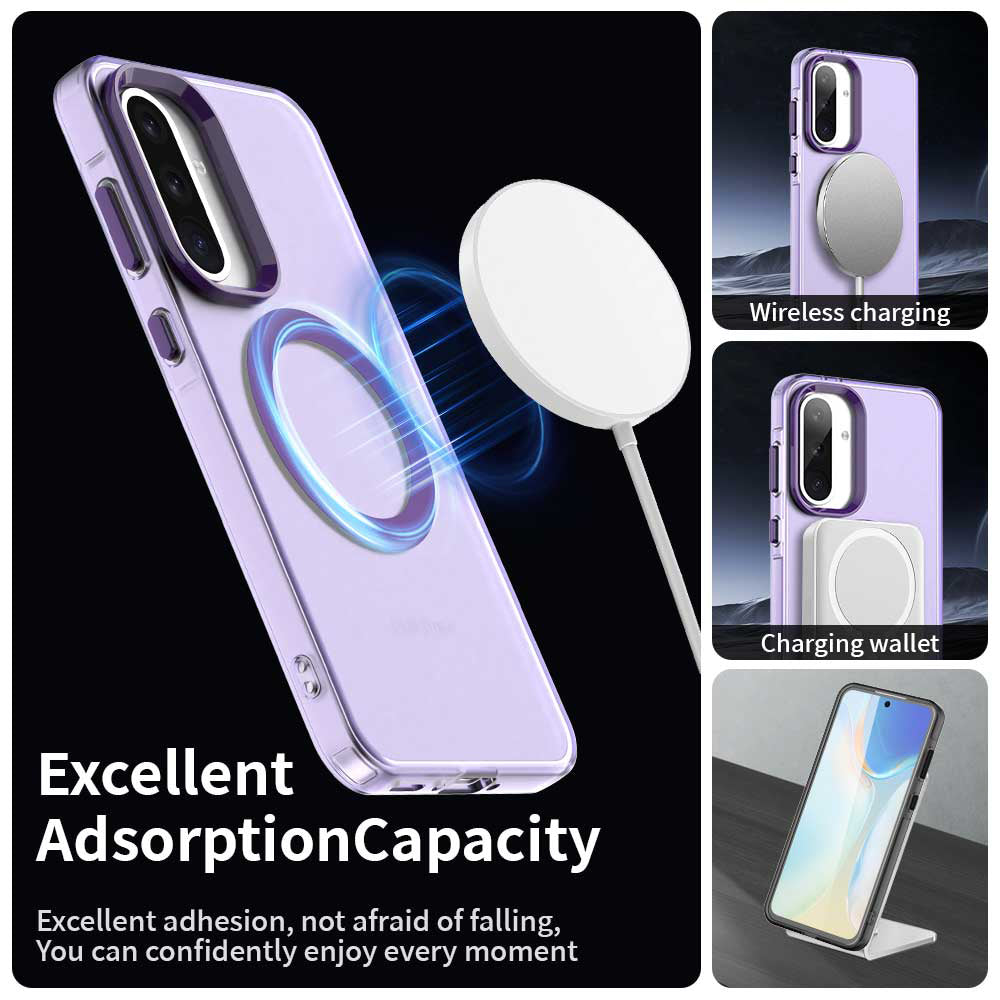 MagSafe Case for Samsung Galaxy A56 A566, Techsuit, CandyCase, Purple