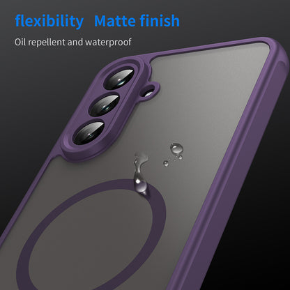 Coque MagSafe pour Samsung Galaxy A56 A566, Techsuit, HaloFrost II, Violet